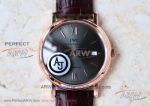 AJ Factory IWC Portofino 40mm Rose Gold Case Black Face 2824 Automatic Watch